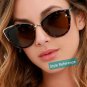 Gold Trimmed Purple Black Cute Sexy Cat Eye Fashion Accessory Sunglasses Trend