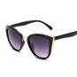 Gold Trimmed Purple Black Cute Sexy Cat Eye Fashion Accessory Sunglasses Trend