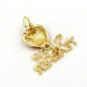 Red Gold Apple SUPER TEACHER Brooch Style Statement Pendant Pin Fashion Jewelry