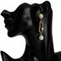 Pearl Gold Irregular Shaped Earrings Drop Chic Geometric Jewelry Dangle Style