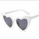 Cute Sexy Heart Cat Eye Black and White Trim Fashion Accessory Sunglasses Trend