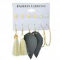 Mixed Styles Gold Pearl Studs Cross Star Fashion Trendy Modern Hoop Earrings