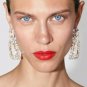 Transparent Rhinestone Stylish Trapezoid Geometric Trendy Bling Dangle Earrings