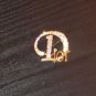 Gold D Brooch Pin Fashion Accessory