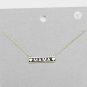 Black Gold MAMA Pendant Bar Style Statement Chain Word Necklace Fashion Jewelry