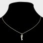 Gold Interchangeable Heart Yin Yang Necklace Pendant Chain Jewelry Trendy Style