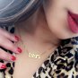Silver 1983 Year Old English Birthday Necklace Pendant Statement Chain Jewelry