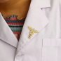 Gold Crystal Brooch Pin Nurse Doctor Medical Hospital Badge Wing Clip