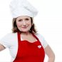 Gold White Chefs Hat Brooch Pin Metal Pendant Fashion Statement Accessories Cook