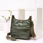 Olive Green Puffer Cross Body Bag Purse Womens Fashion Accessory Statement Mini