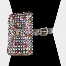 Colorful Crystal Stud Clear FannyPack Waist Belt Purse Bag Fanny