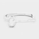 Silver Spade Key Metal Bangle Magnetic Bracelet Fashion Statement Jewelry