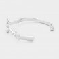 Silver Spade Key Metal Bangle Magnetic Bracelet Fashion Statement Jewelry