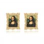 Mona Lisa Painting in Frame Colorful Stud Earrings Fashion Statement Jewelry