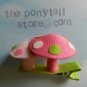 Mushroom hair bow clips (choose one)