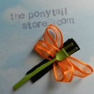 halloween firefly ( bugs / black / orange ) hair clip