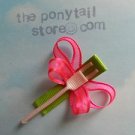 firefly ( bugs / green / pink / summer ) hair clip