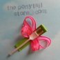 firefly ( bugs / green / pink / summer ) hair clip