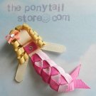 mermaid ( pink / light pink ) character hair clip