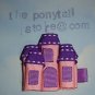 Disney princesses castle (lilac and pink) hair clip accesories