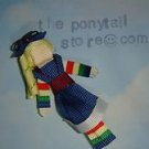 Rainbow Brite character hair bow clip (halloween costume, everyday)