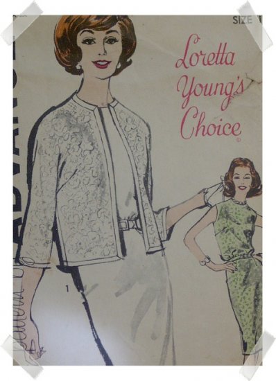 Advance #9866 Sz 16 Sheath/Jacket Loretta Young Pattern