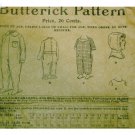 Antique Butterick #1272 Night Drawers / Hood c. 1900