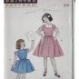 "Butterick #7095 Childs Sz 8 Dress Pattern c.1950s