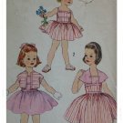 Simplicity #2519 Childs Sz 5 Sundress Pattern c.1950s