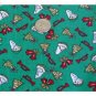 Xmas Cotton Fabric ~ Santas French Horns Bell