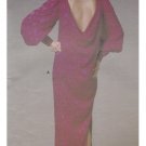 Vogue #1364 Oscar de la Renta Evening Dress Pattern sz 10