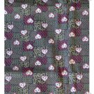 Vintage 100% Cotton for Quilting ~ Brown & Tan Hearts