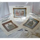 Cross Stitch Pattern Pamphlets ~ Trio of Victorian Houses
