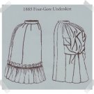 Truly Victorian #TV261Reproduction Pattern ~ 1885 Four Gore Underskirt