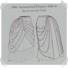 Truly Victorian #TV382 Reproduction Pattern ~ 1886 Asymmetrical Draped Skirt