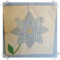 FOUR  13 x 13 Finished Quilt Block Squares with Flowers  for Totes or  Pillows