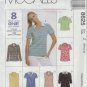 McCalls #8625 Woman's Casual T-Shirt Pattern Sz Med