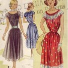 McCall #8507 Gathered Neck Dress Vintage Pattern ~ Sz 12 - UNCUT