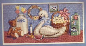 Dimensions Needlepoint Kit ~ Country antiques