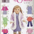 Simplicity #4786 18" Dolls Wardrobe Pattern