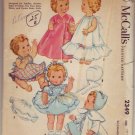 McCalls #2349 Toddler and Baby Doll's Wardrobe