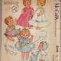 McCalls #2349 Toddler and Baby Doll's Wardrobe