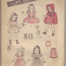 Vintage 1930's Butterick #3626 22" Doll Wardrobe Pattern
