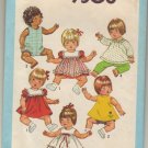 Simplicity 9508 Sz 15-17" Baby Doll Wardrobe Pattern