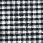 Vintage 100% Cotton Black & White Gingham Check Fabric 6 yds x 36" Wide