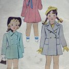 Vintage 1940's McCalls #5148 Sz 4 Childs Coat
