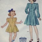 Vintage 1940's Simplicity #4031 Sz 4 Child's Dress Pattern