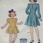 Vintage 1940's Simplicity #4031 Sz 4 Child's Dress Pattern