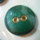 Buttons ~ Vintage 1950's Fashion Buttons Emerald Green