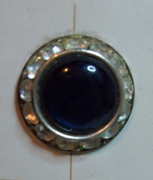 Rhinestone Vintage Buttons  ~ 8 on Cards Le Chic c.1960's